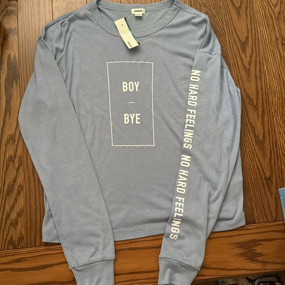 Garage Tops - Garage Boy Bye Graphic Long Sleeve Shirt